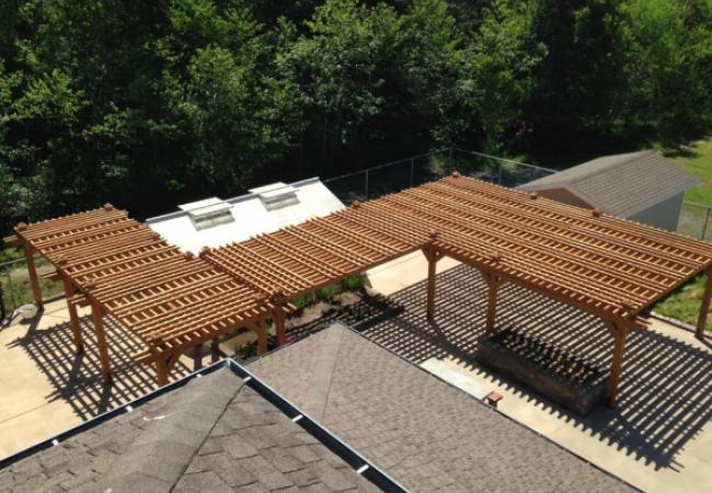 Cedar Shade Structure - Westhaven Lodge